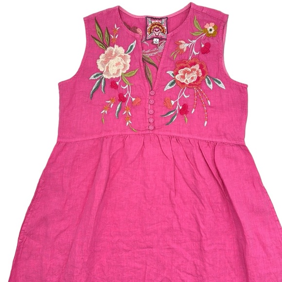 Johnny Was Joya Linen Tank Dress Size Small - Picture 3 of 16